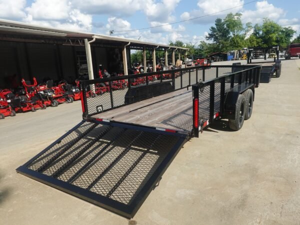 6.4x18 Utility Trailer with 2FT Mesh Sides & Gate (2) 3,500LB Axles GVWR 7K - Image 11