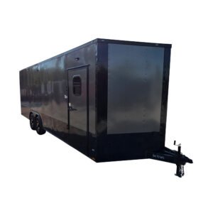 8.5' X 24' Charcoal Grey Water Rescue Enclosed Trailer