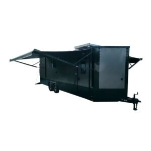 8.5' X 24' Charcoal Grey Mobile Command and Office Trailer