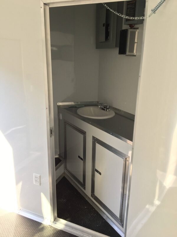 8.5' x 20' Charcoal Gray Custom Office Enclosed Trailer - Image 20