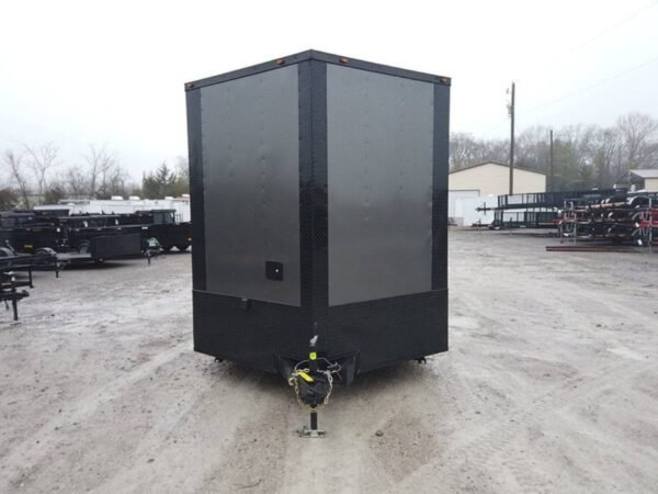 8.5' x 20' Charcoal Gray Custom Office Enclosed Trailer - Image 3