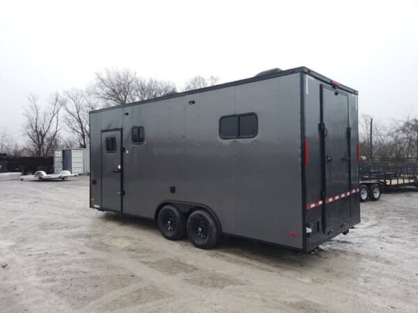 8.5' x 20' Charcoal Gray Custom Office Enclosed Trailer - Image 6