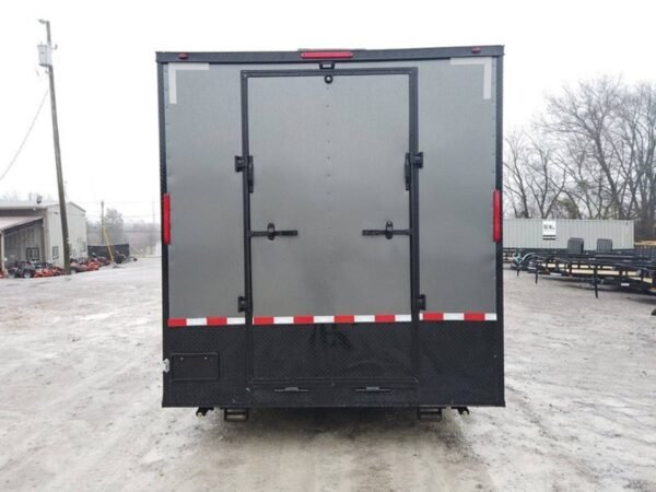 8.5' x 20' Charcoal Gray Custom Office Enclosed Trailer - Image 9