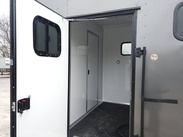 8.5' x 20' Charcoal Gray Custom Office Enclosed Trailer - Image 16