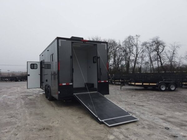 8.5' x 20' Charcoal Gray Custom Office Enclosed Trailer - Image 10