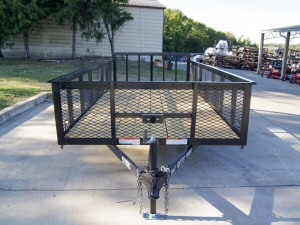 6.4x14 Dovetail Utility Trailer with 2ft Mesh Sides 3,500lb Axle - Image 2