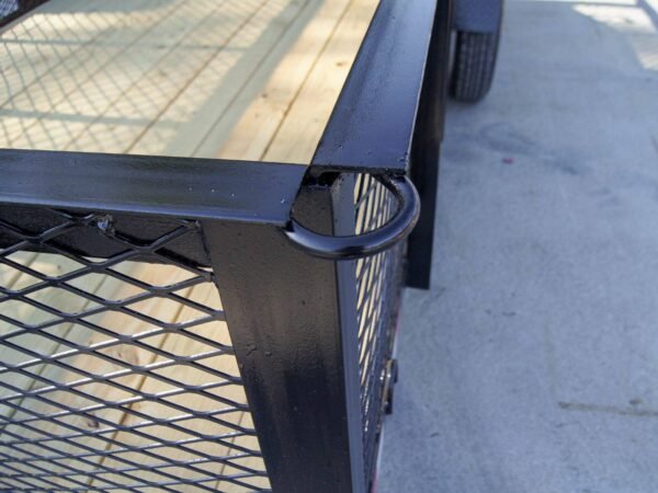 6.4x14 Dovetail Utility Trailer with 2ft Mesh Sides 3,500lb Axle - Image 10