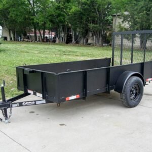 5x10 Utility Trailer with 18in Metal Sides 3500lb Axle