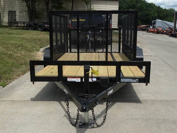 6.4x14 Dovetail Utility Open Deck Trailer (2) 3500 Axles Porta Potty and Portable Restroom - Image 2