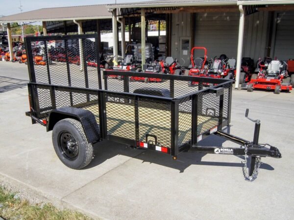 5x8 Straight Deck Utility Trailer with 2ft Mesh Side 3500lb Axle - Image 6
