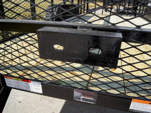 6.4x16 Dovetail Utility Trailer 2ft Mesh (2) 3500lb Axles 7K GVWR - Image 11
