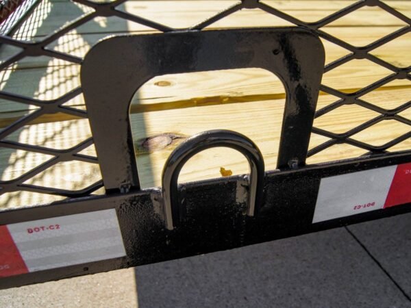 6.4x16 Dovetail Utility Trailer 2ft Mesh (2) 3500lb Axles 7K GVWR - Image 13