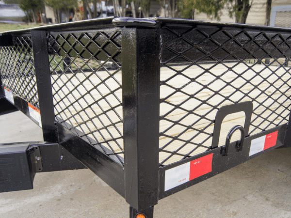 6.4x12 Dovetail Utility Trailer with 1ft Mesh Sides (2) 3,500lb Axles - Image 10