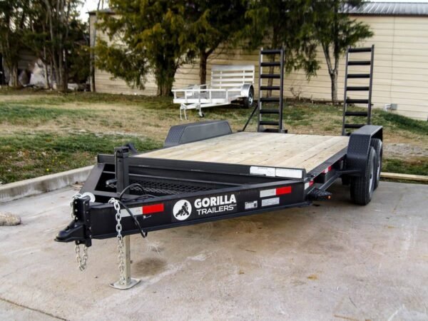 7x14 IBeam Equipment Trailer (2) 5200lb Axles with Stand-Up Ramps 10K GVWR - Image 2