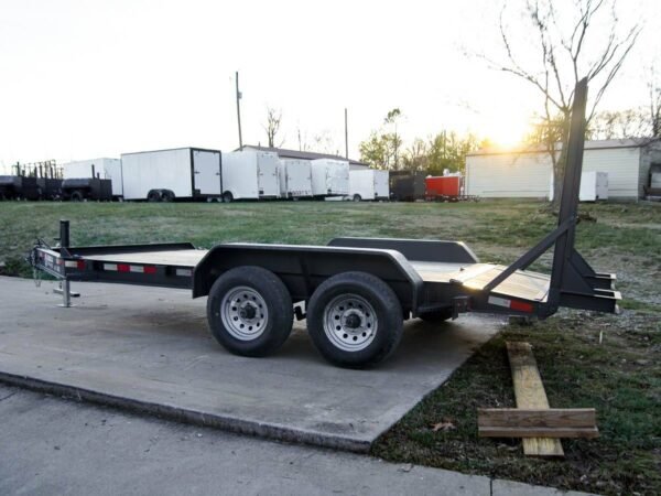 7x14 IBeam Equipment Trailer (2) 5200lb Axles with Stand-Up Ramps 10K GVWR - Image 4