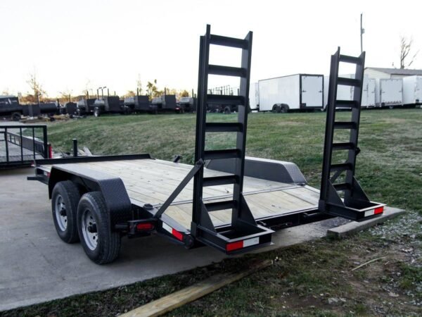7x14 IBeam Equipment Trailer (2) 5200lb Axles with Stand-Up Ramps 10K GVWR - Image 5