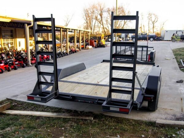 7x14 IBeam Equipment Trailer (2) 5200lb Axles with Stand-Up Ramps 10K GVWR - Image 6