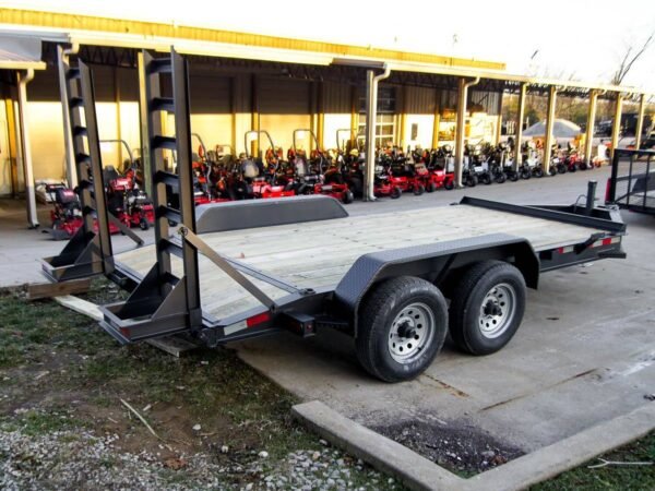 7x14 IBeam Equipment Trailer (2) 5200lb Axles with Stand-Up Ramps 10K GVWR - Image 7