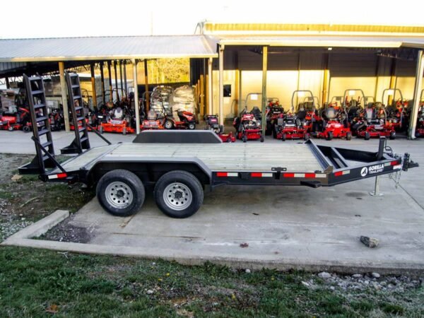 7x14 IBeam Equipment Trailer (2) 5200lb Axles with Stand-Up Ramps 10K GVWR - Image 8