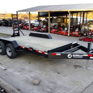 7x14 IBeam Equipment Trailer (2) 5200lb Axles with Stand-Up Ramps 10K GVWR