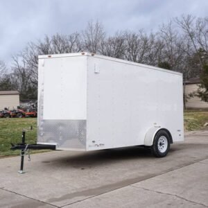 6' X 12' White Enclosed