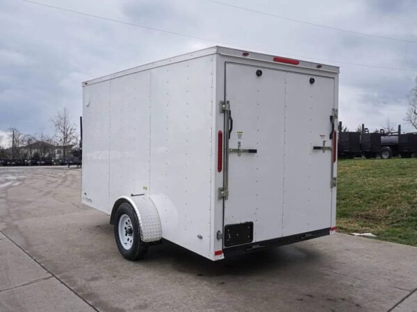 6' X 12' White Enclosed - Image 6