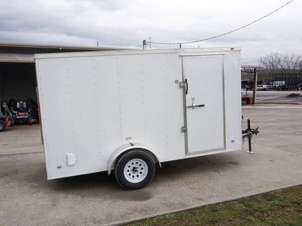 6' X 12' White Enclosed - Image 8