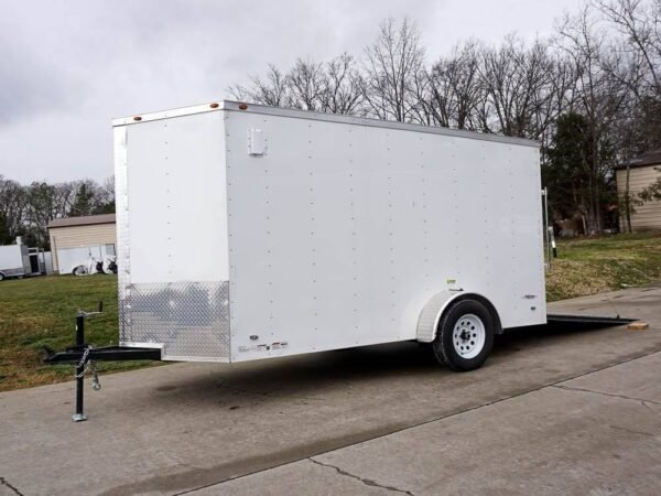 6' X 12' White Enclosed - Image 3