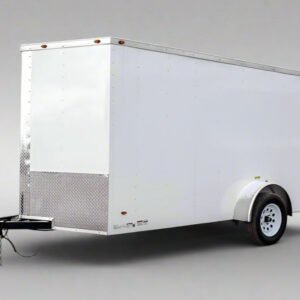 6x12 V-Nose Enclosed Trailer 3,500lb Axle