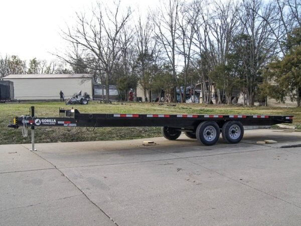8.5x22 IBeam Deckover Equipment Trailer Straight Deck (2) 5200lb Axles - Image 4