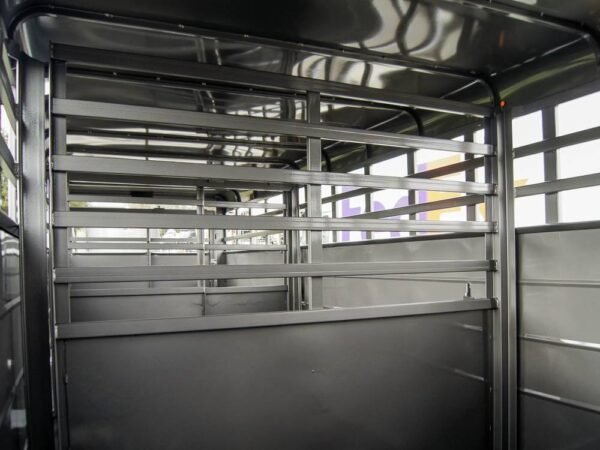 24ft Charcoal Gooseneck Livestock Trailer  (2) 7K Axles - Image 14