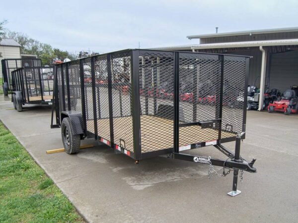 6.4x12 Dovetail Utility Trailer with 4ft Mesh Sides 3,500lb Axle - Image 8