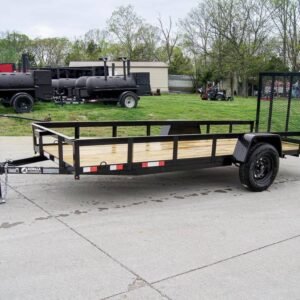 5x14 Straight Deck Utility Trailer Tall Gate 3,500lb Axle