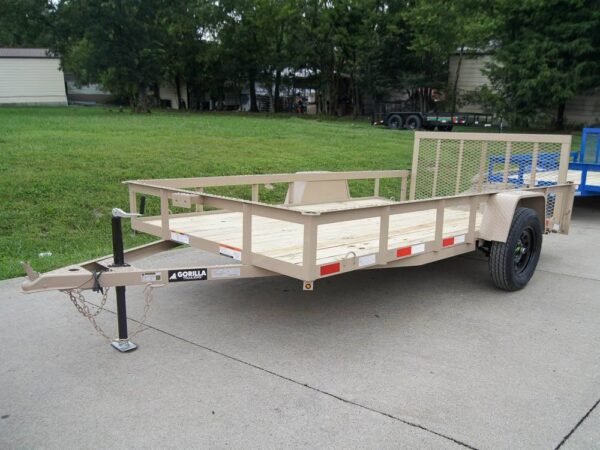 6.4x12 Powder Coated Dovetail Utility Trailer 3500lb Axle - Image 4