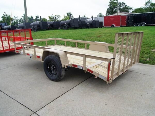 6.4x12 Powder Coated Dovetail Utility Trailer 3500lb Axle - Image 21
