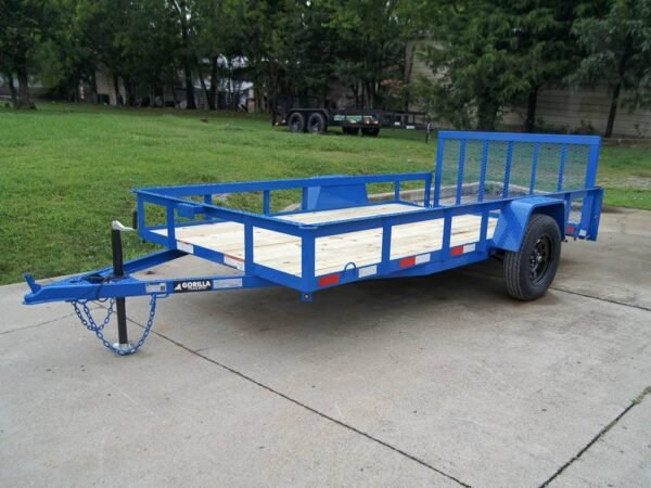 6.4x12 Powder Coated Dovetail Utility Trailer 3500lb Axle - Image 5