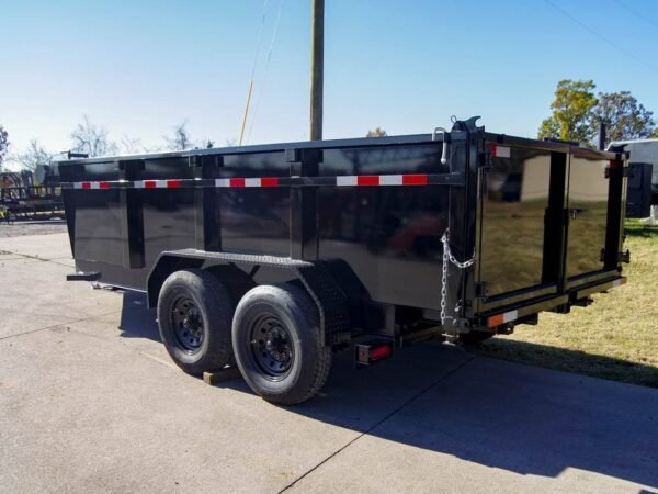 7x14 Gorilla Telescopic IBeam Dump Trailer with 3ft Sides (2) 7K Axles - Image 5