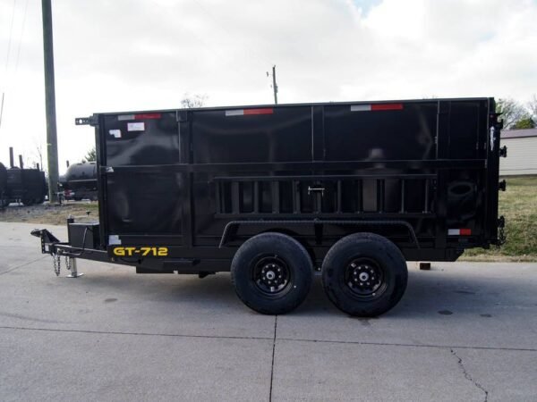 7x12 Hydraulic Dump Trailer with 3ft Sides (2) 6K Axles - Image 5