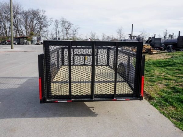 5x8 Powder Coated Dovetail Utility Trailer with 2ft Mesh Sides 3,500lb Axle - Image 4