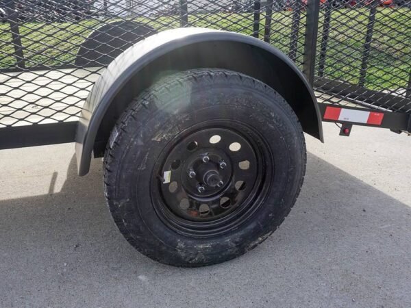 5x8 Powder Coated Dovetail Utility Trailer with 2ft Mesh Sides 3,500lb Axle - Image 10