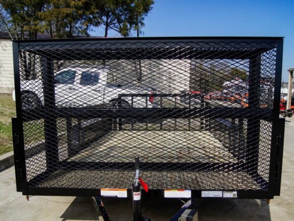 7x14 Powder Coated Dovetail Utility Trailer Stacked Baskets (2) 3,500lb Axles - Image 10