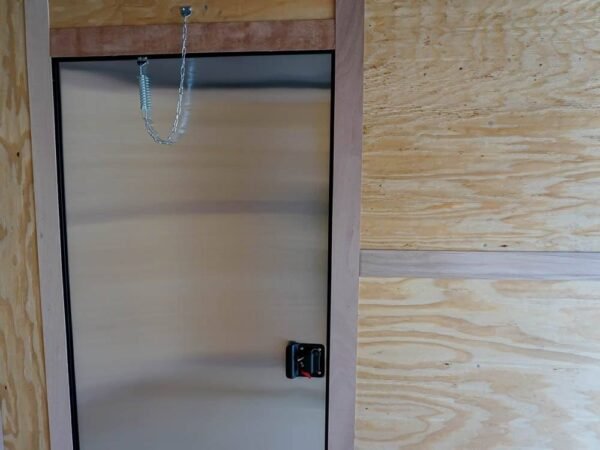 7x16 Enclosed Trailer Red V-Nose Blackout Pkg Tandem Axle Storage - Image 16