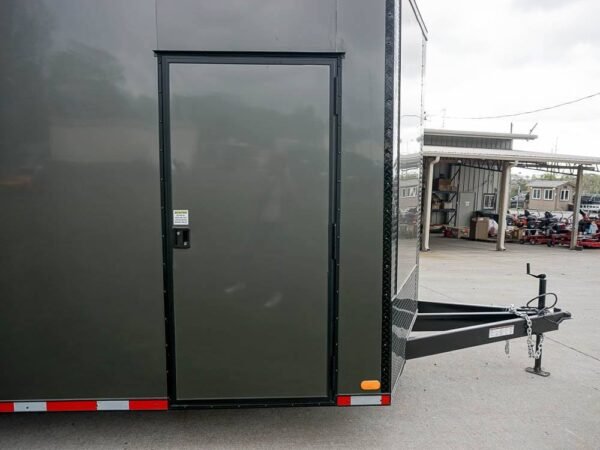 8.5 x 24 Charcoal/Black Enclosed Trailer with Blackout Package Storage - Image 11