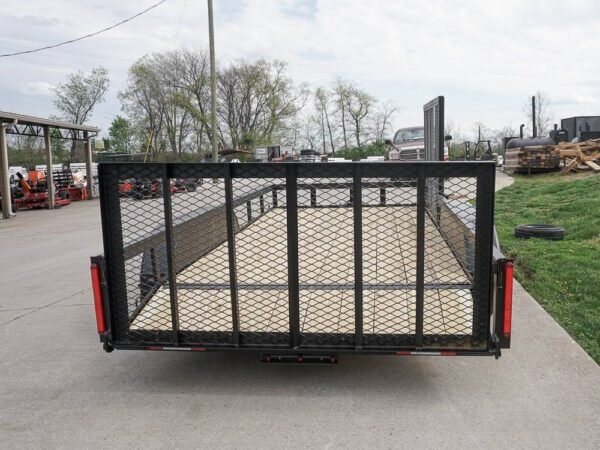 6.4x14 Tandem Dovetail Utility Trailer with Side Gate - Image 5