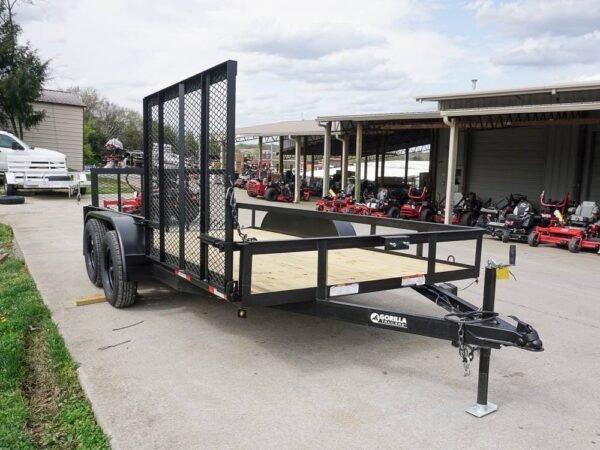 6.4x14 Tandem Dovetail Utility Trailer with Side Gate - Image 7