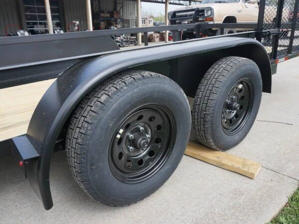 6.4x14 Tandem Dovetail Utility Trailer with Side Gate - Image 10