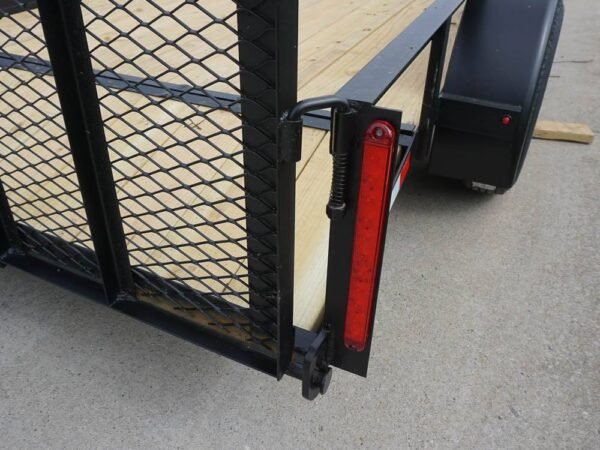 6.4x14 Tandem Dovetail Utility Trailer with Side Gate - Image 11