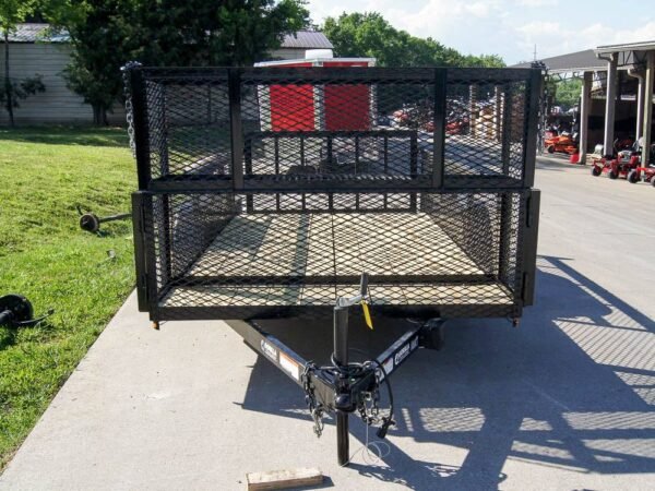 6.4x14 Dovetail Utility Trailer Stacked Baskets (2) 3500lb Axles - Image 2