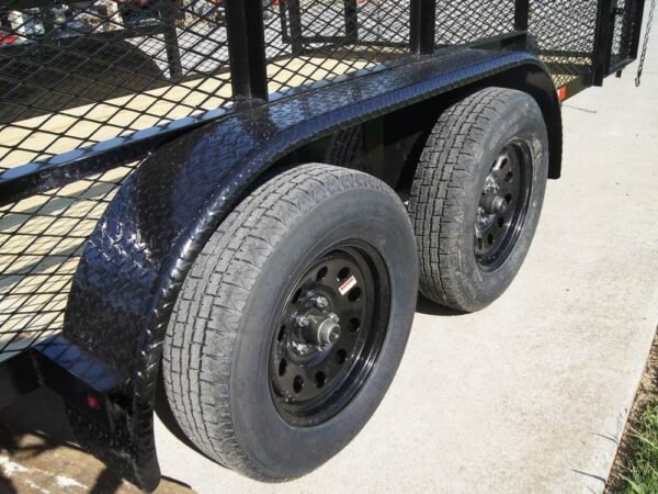 6.4x14 Dovetail Utility Trailer Stacked Baskets (2) 3500lb Axles - Image 15