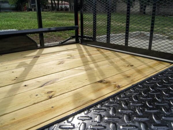 7x12 Straight Deck Utility Trailer (2) 3500lb Axle with 4ft Ladder Racks - Image 12